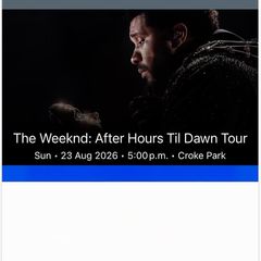 The Weekend: After Hours Until Dawn Tour Concert Tickets In Croke Park