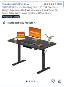 Height Adjustable Table, Chair and Desktop screen