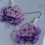 Morning Lilac Peony Earrings Image 3