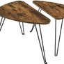 _Coffee Table, Set of 2 Side Tables for Living or Dining Room, Bedroom, Industrial Design Vintage Image 5
