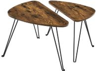 main image for ad _Coffee Table, Set of 2 Side Tables for Living or Dining Room, Bedroom, Industrial Design Vintage