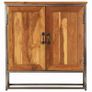 Sideboard Recycled Teak and Steel 65x30x70 cm Image 4