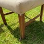 Set of two 2 Parsons dining chairs high back with loose slip covers Image 6