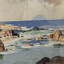 Original Watercolour of Dunure Castle by Robert Houston RSW (Framed) Image 5