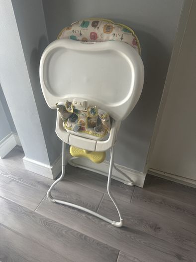 high chair and bottle steriliser