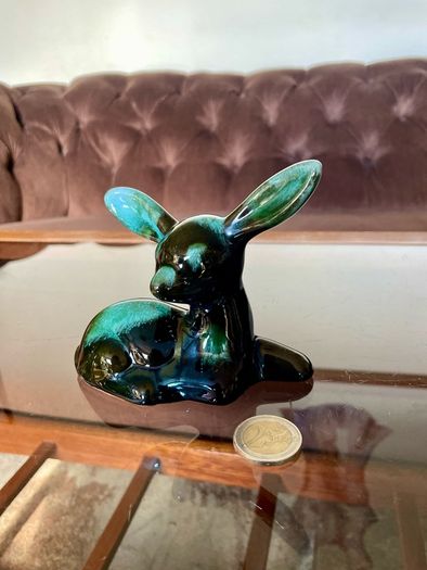 Vintage Blue Mountain Pottery Deer Fawn Figurine Canadian BMP Pottery Mid Century Animal Decor