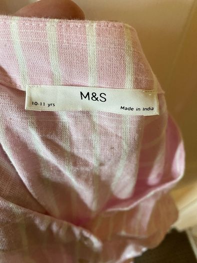 dress girl M&S pink