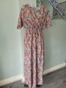 paisley print maxi dress