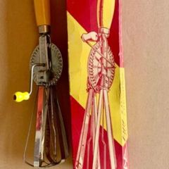 Vintage French Whisk Egg Beater with Original Box