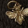 14k solid yellow gold (stamped) bee charm Image 6
