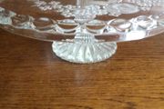 Stunning Vintage West German Walther Glass Cake Stand