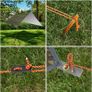 NEW SALE | Hammock Rain Fly Tent Tarp, 3m x 3m Tarpaulin Portable Sunshade Lightweight Waterproof Groundsheet Windproof Camping gazebo Picnic Mat Anti UV Sun Shelter for Camping Travel Beach Image 6