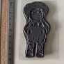 Tilda with Flowers - Magnolia Rubber Stamp Image 2
