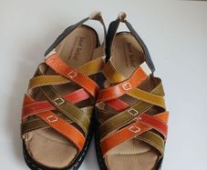 Ladies Leather Multicoloured Josef Seibel Sandals Eu 41 Size 7
