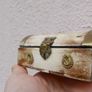 Vintage Ottoman Style Camel Bone and Brass Trinket Box 10cm x 7,5cm H 5cm Image 6