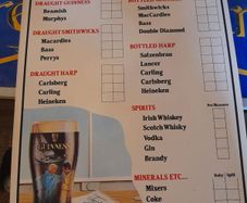 Original Guinness Price List 1980's