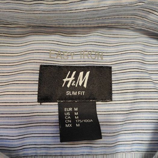 H&M Men's Long sleeve easy iron Shirt, size M