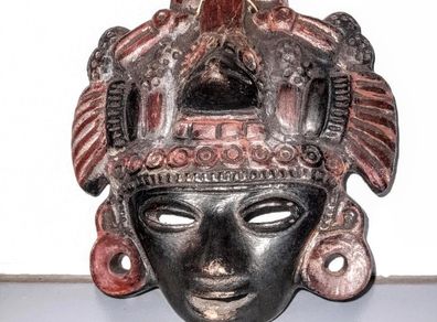 Asian wooden wall mask