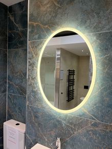 EX Display Tavistock Aster Oval LED bathroom mirror
