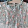 romper long-sleeved romper with ruffles and floral print very comfortable girl clothes Image 2