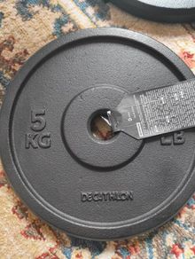 4 Weight Training 5 kg 28 mm 80% Recycled Cast Iron Plates
