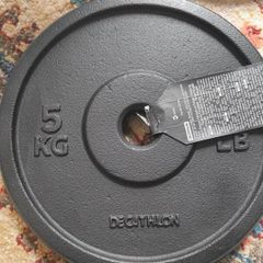 4 Weight Training 5 kg 28 mm 80% Recycled Cast Iron Plates