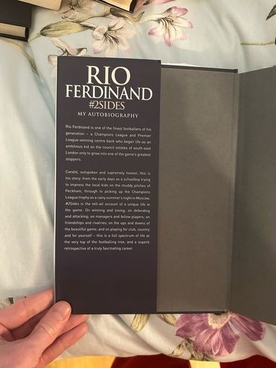 Football Book - #2Sides By Rio Ferdinand for Sale
