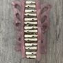 Marbled Pink with Gold Long Butterfly Claw Clip Image 2