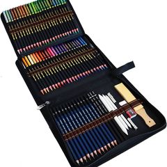 Drawing Colouring Pencils Set, 72 Pack Coloured Pencils and Sketch Pencil, Art Supplies Drawing Set for Adults Kids Colouring Drawing Sketching
