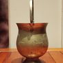 Vintage brass holy water bucket / flower vase Image 3