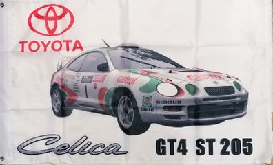 Toyota Celica GT4 ST 205 Rally car flag. 3ft x 2ft.