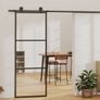 Sliding Door with Hardware Set ESG Glass&Aluminium 76x205 cm Image 2