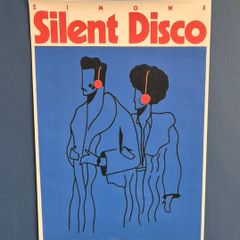 Silent Disco  Canvas Poster