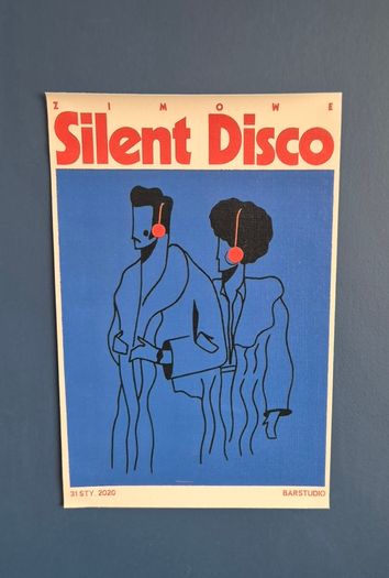 Silent Disco  Canvas Poster