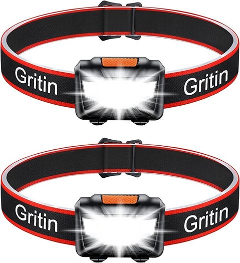 LED Head Torch, [2 Pack] COB Headlamp Super Bright Headlight, Adjustable with 3 Modes, Lightweight for Running, Camping, Fishing (FREE POSTAGE)