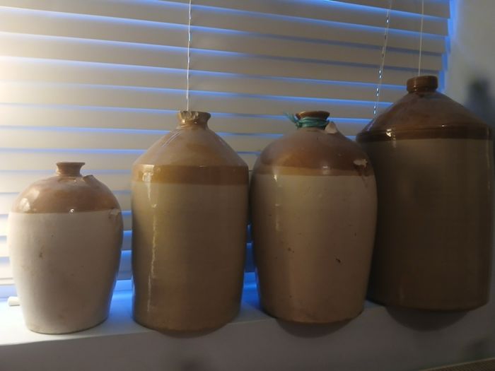 Vintage Stonware Flagons