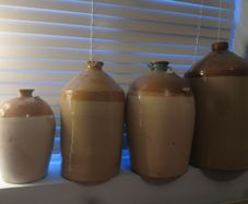 Vintage Stonware Flagons