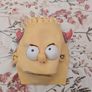 Bart Simpson Devil Halloween Mask Vintage 2002 Image 4