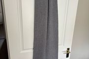 Zara long grey ribbed knit scarf