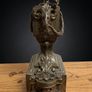 Magnificent Large Antique French 5 Branch Bronze Candelabra Image 3