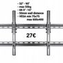 TV Wall Mount Bracket Tilt 32" - 90" TV Image 2