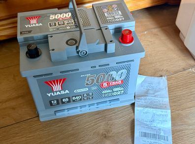 Yuasa HSB027 12V 65Ah Car Battery Warranty
