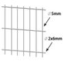 2D Gabion Fence Galvanised Steel 2.008x2.03 m 16 m (Total Length) Silver Image 7