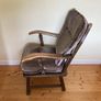 Classic Vintage Upholstered Armchair | Solid Wood Frame Image 3