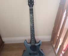 Harley Benton DC-Junior Pelham Blue