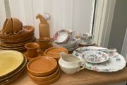 French "Biot" pottery part dinner service