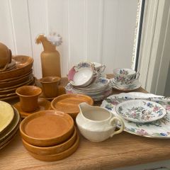 French "Biot" pottery part dinner service