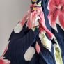 VINTAGE Mandy Marsh navy floral print midi Sz 14UK Image 6