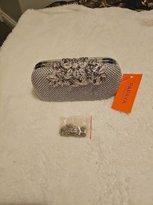 stunning clutch bag with clasp detailing