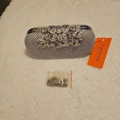 stunning clutch bag with clasp detailing